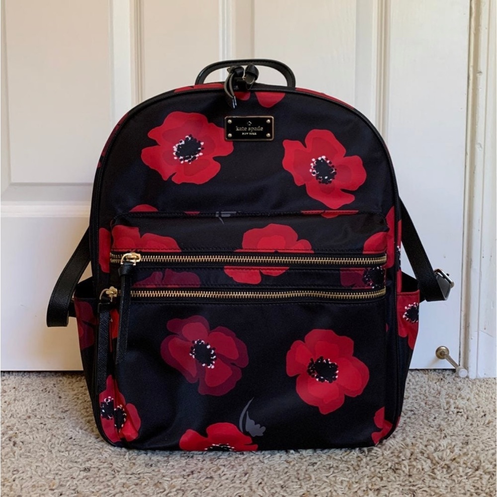 Kate spade Wilson road poppy large backpack
